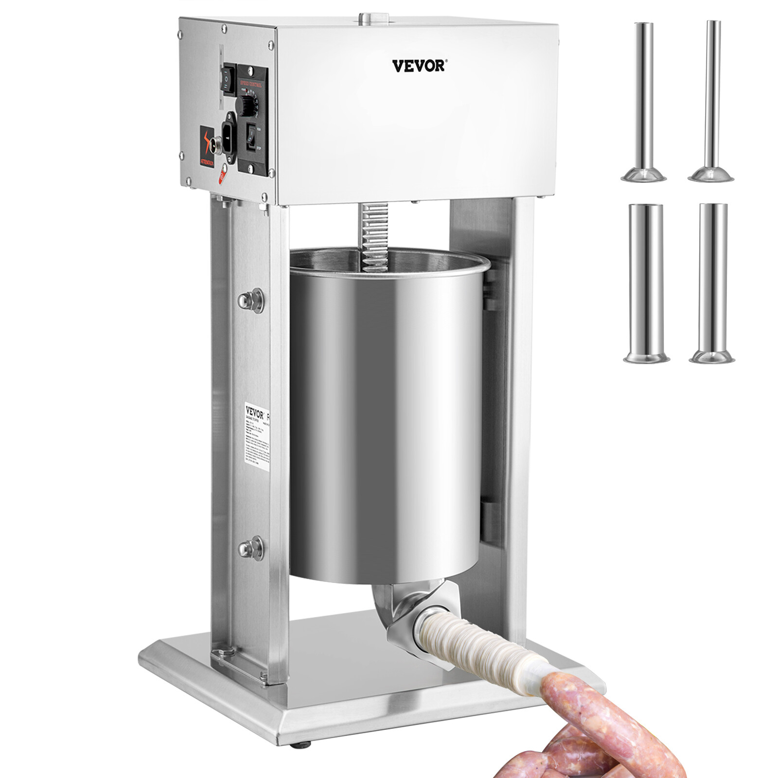 VEVOR Commercial Sausage Stuffer 1.5,3,5,7,10,15L Sausage Filler Maker Stainless