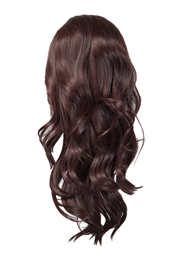 23'' Layered Wavy Cut with Long Bangs Rustic Red Yui Wig