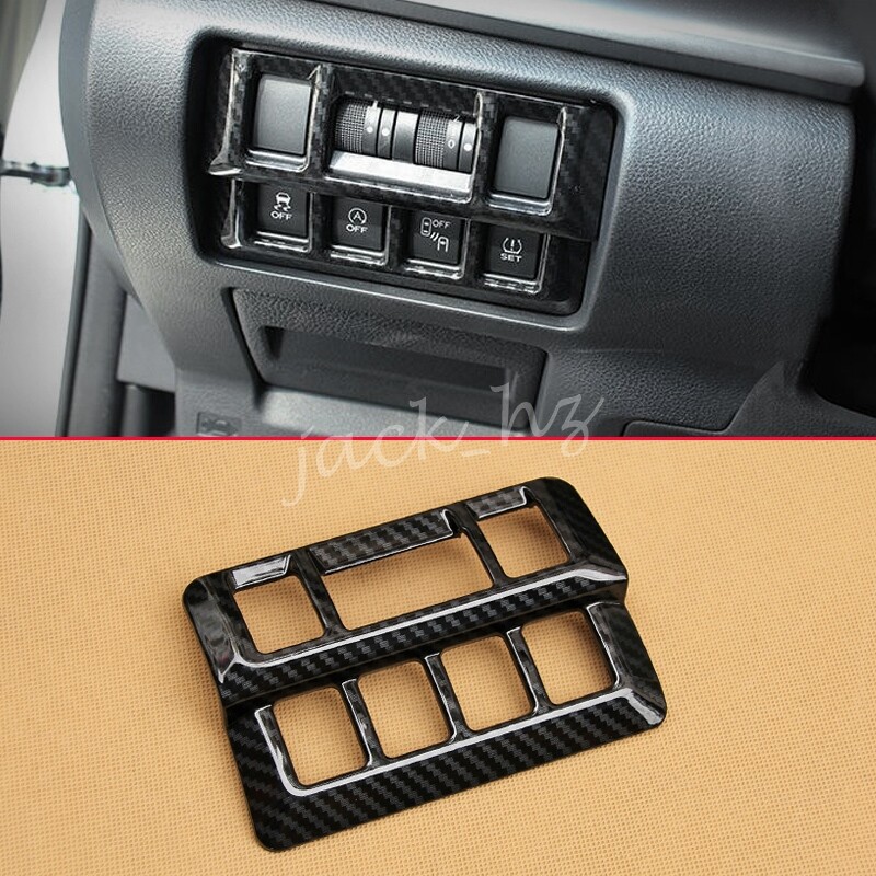 For Subaru Impreza XV Carbon Fiber Interior Dashboard Switch Trims Accessories