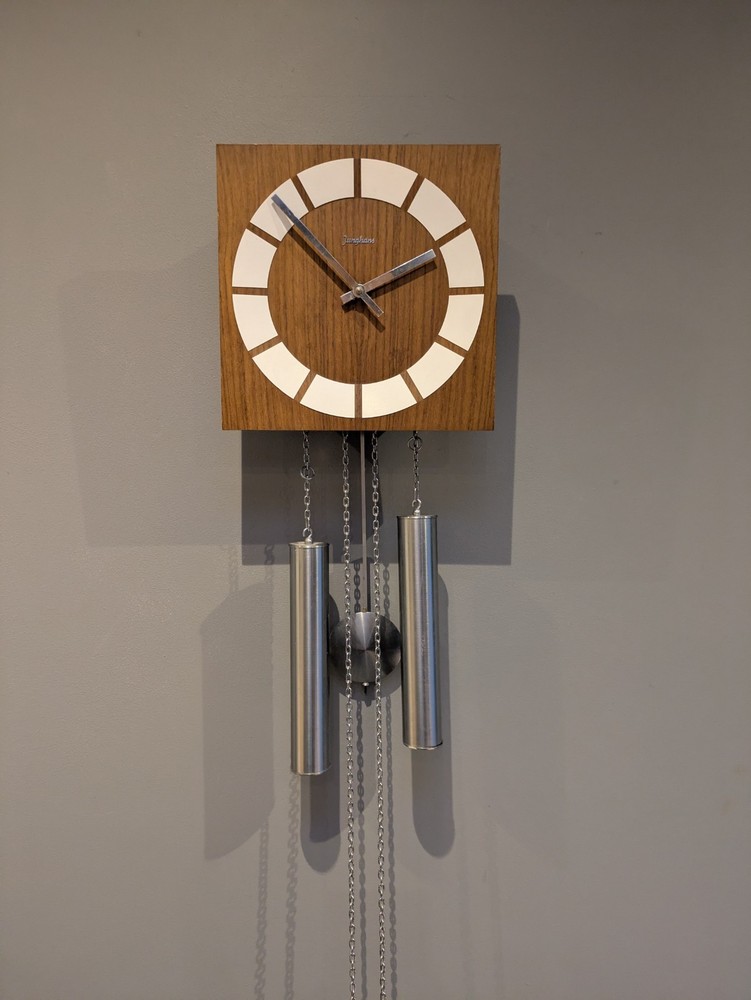 vintage Junghans pendulum wall clock With Soft Gong