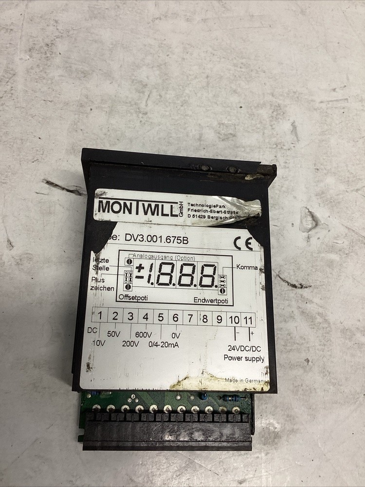 Montwill Digital Panel Meter DV3001675B I-166