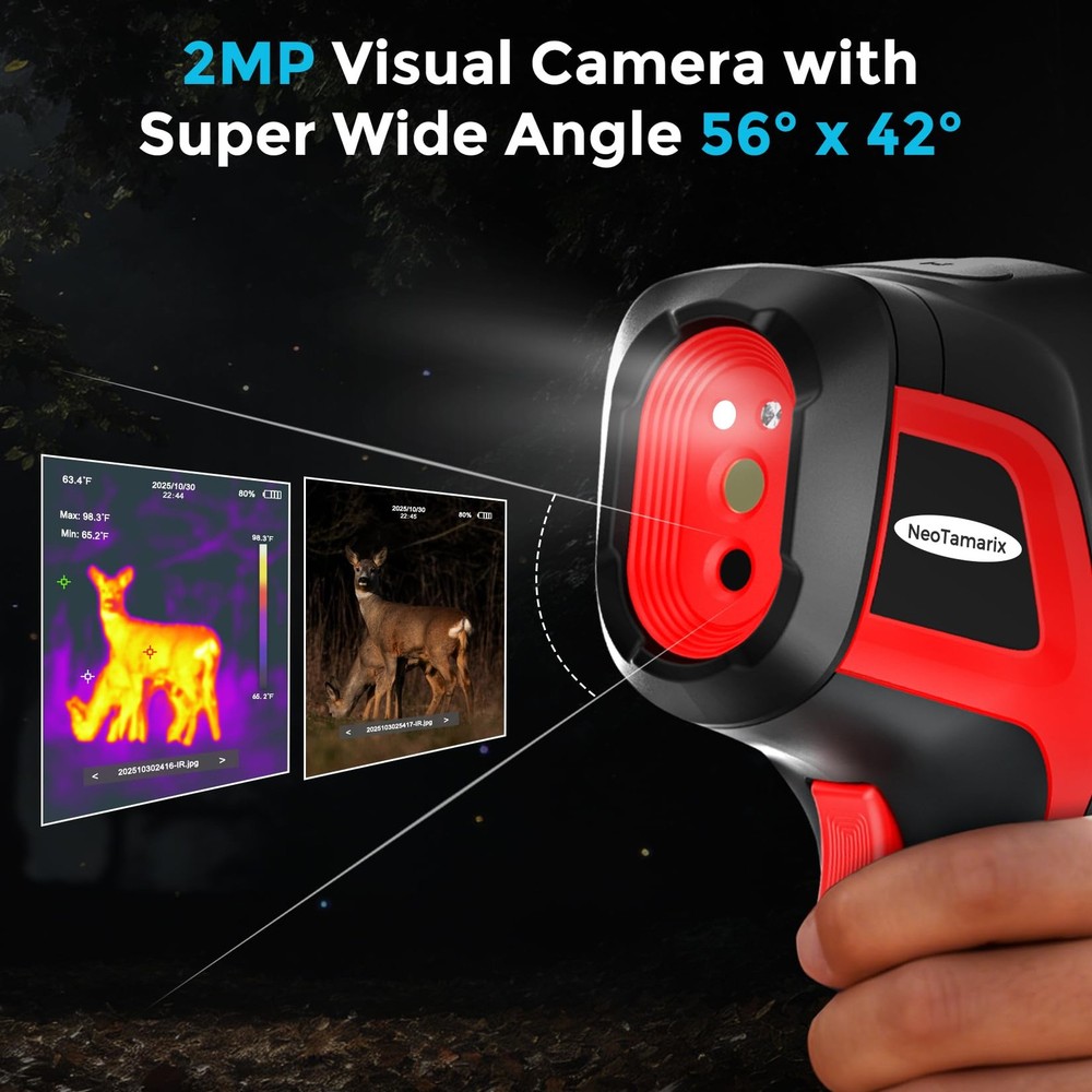 Handheld Thermal Imaging Camera with 2MP Visual Camera, 512x384 Super Resolut...