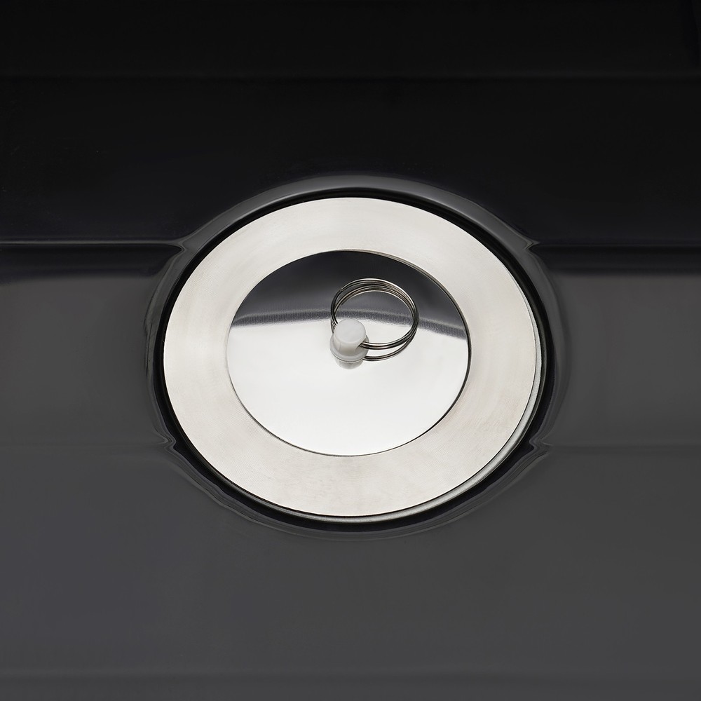 Wall-Mounted Bathroom Sink, Modern Laundry Sink, Rectangular Utility Sink Black