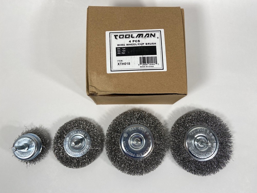 Toolman 4PCs Wire Brush Set