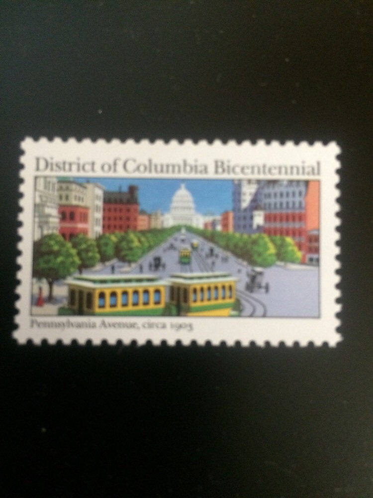 #2561 WASHINGTON D.C. MISSING COLOR ERROR MINT VERY-FINE NEVER HINGED