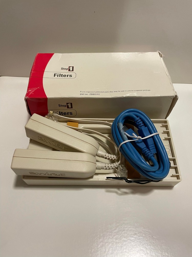 DSL Phone Filter Kit-Model  DSLAP2WD (2) InLine (1) Wall Filter Open package