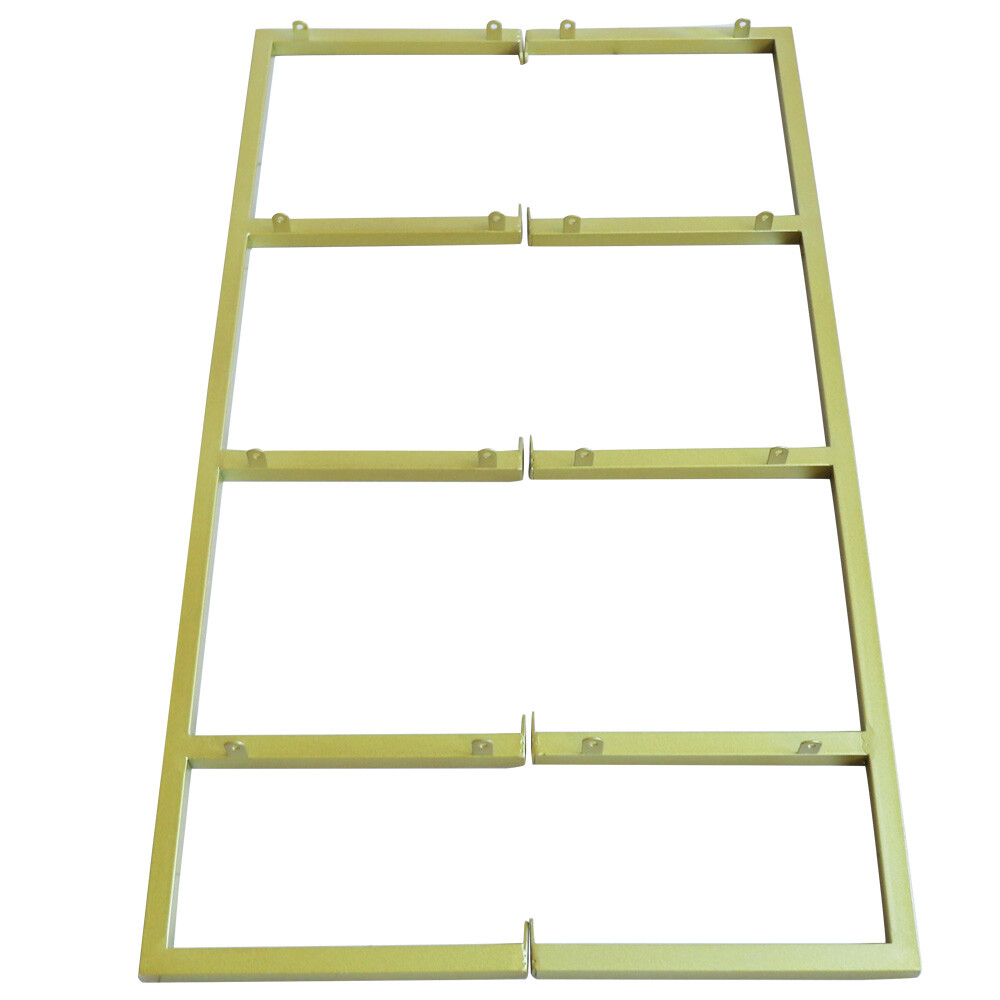 Wood Floating Shelf Bracket Wall-Mounted Storage Display Rack Unit Gold