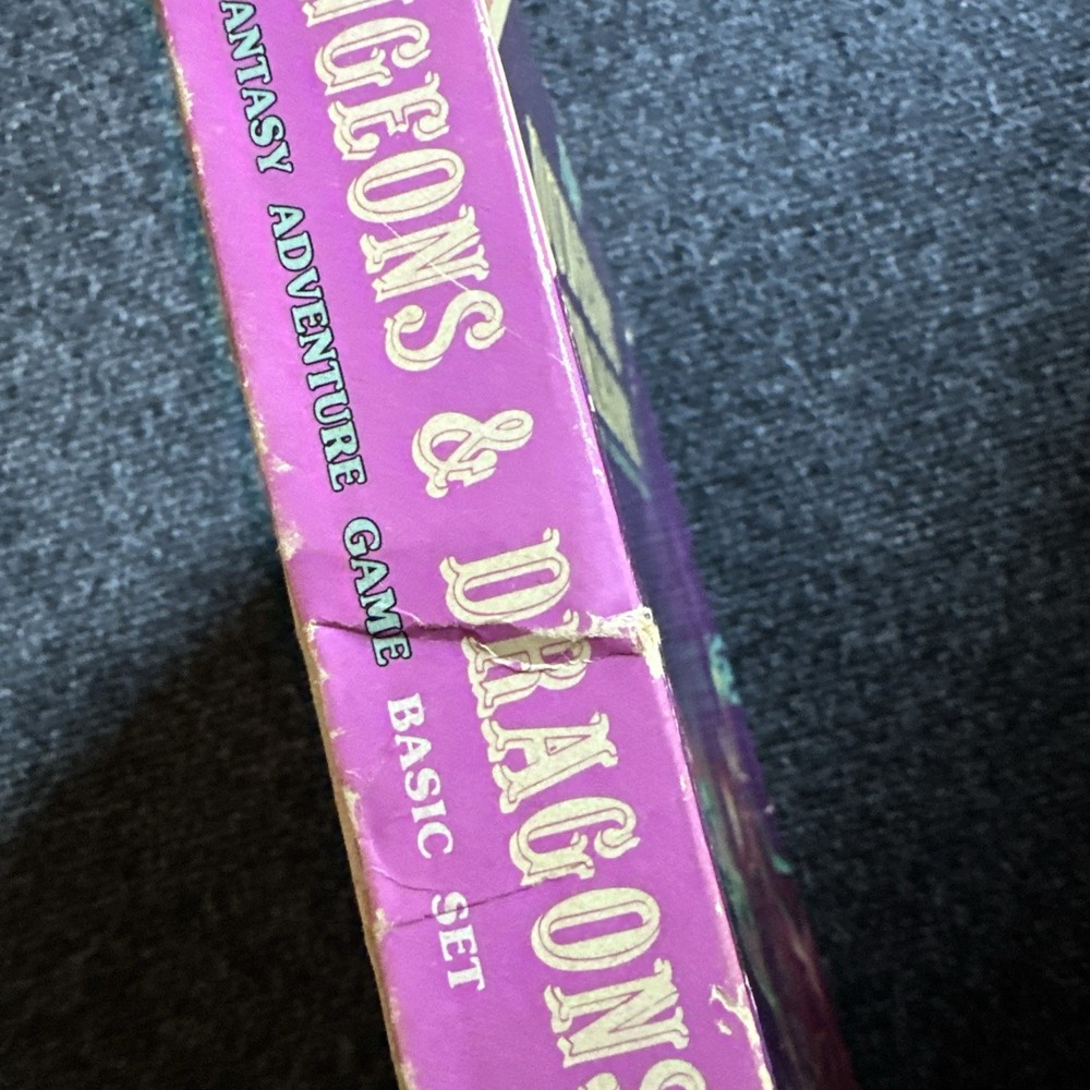 Dungeons and Dragons D&D Basic Set BOXED Including Original Dice Vintage TSR 🟡