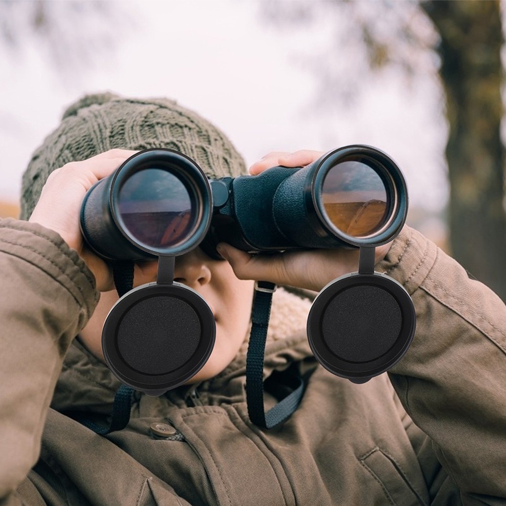 Binocular Lens Protective Rubber Caps Objective Covers for Optical Lens Guard