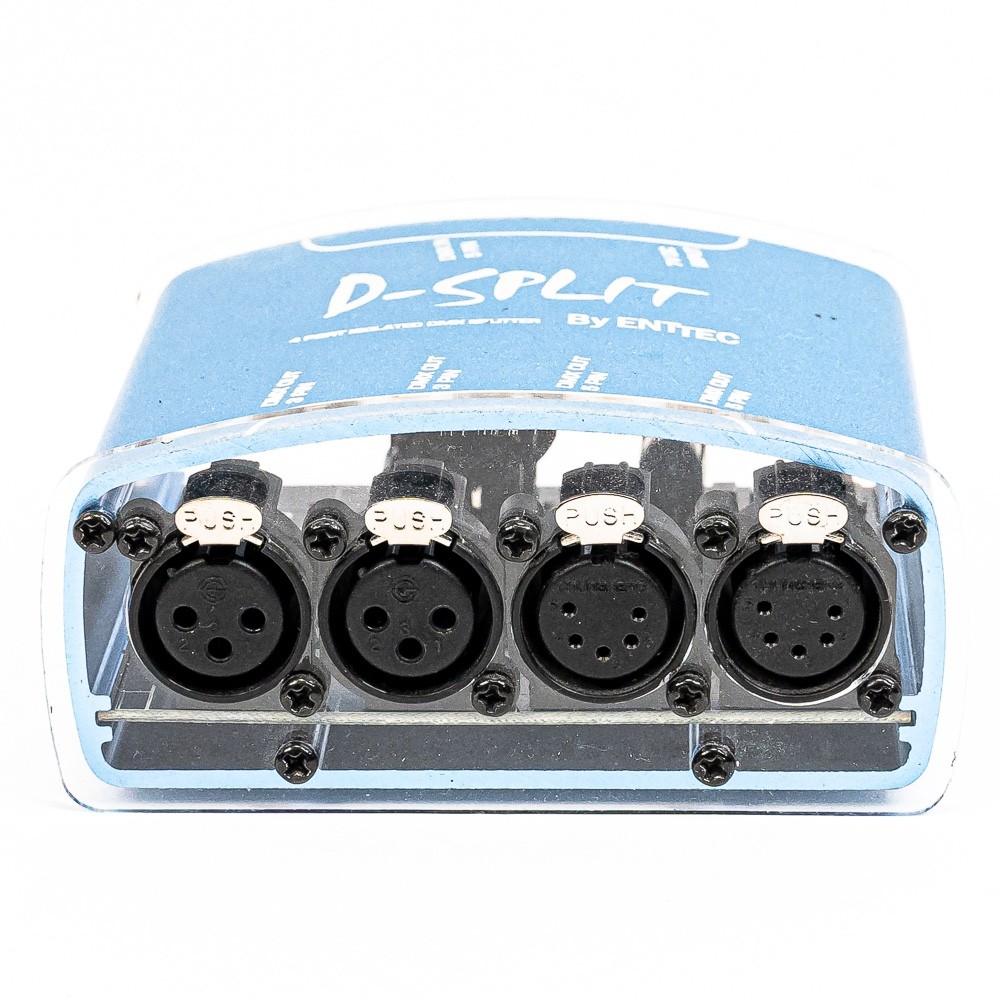 Enttec D-SPLIT 5-Pin DMX Splitter – 4-Port Optically Isolated (w/ PSU)