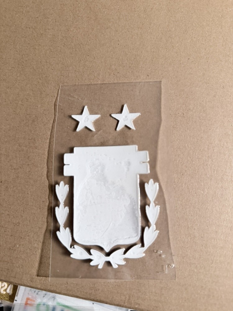 Argentina Two Star Iron On Patch Jersey Crest