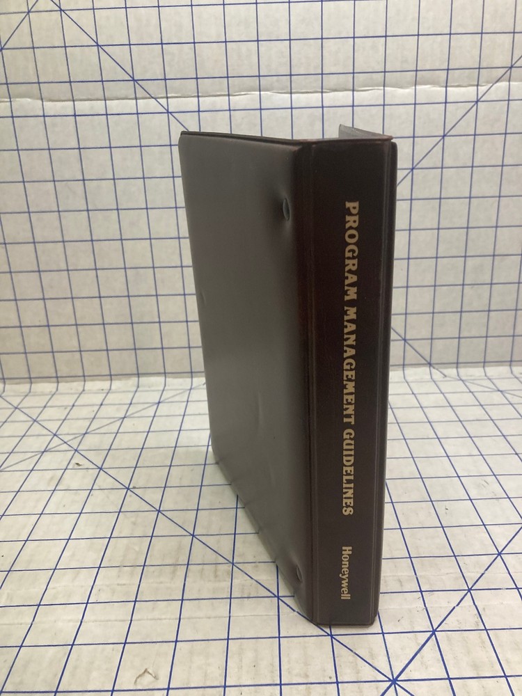 Vintage Honeywell Aerospace and Defense Program Management Guidelines Binder 9"
