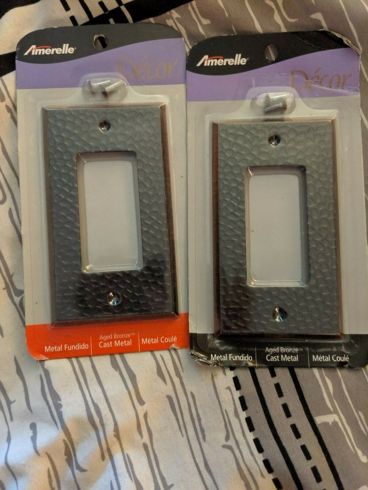 Amerelle- Textured Aged Bronze - Toggle Cover