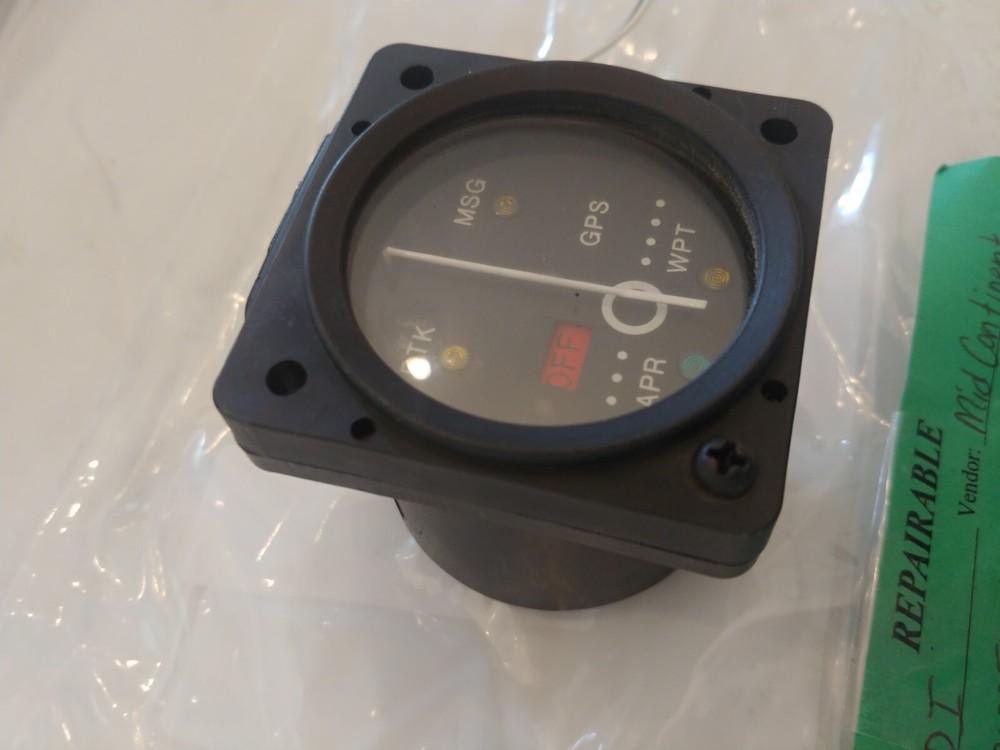 MID-CONTINENT INSTRUMENTS MD40-64L COURSE DEVIATION INDICATOR P/N 2010056-64L