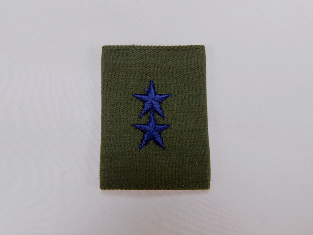 US Air Force USAF Gortex Loop Rank 2-Star Major General BDU Green Slide Patch