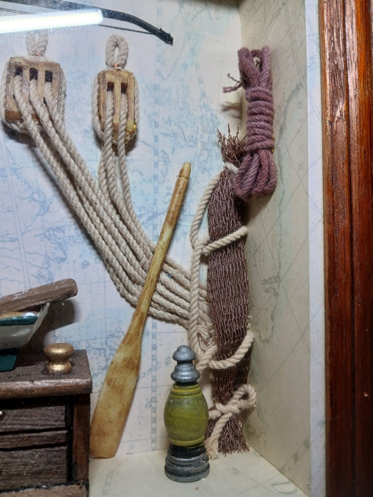 Vintage Nautical Shadow Box.