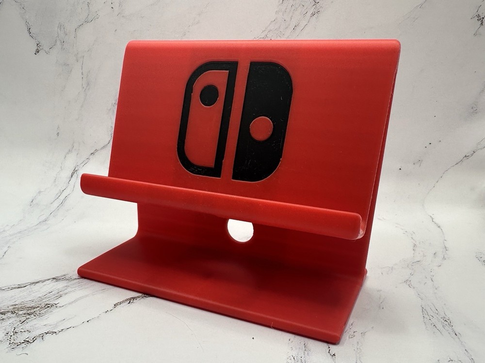 Nintendo Switch Dock Stand – Red & Black Universal Holder - Custom Colors Avail