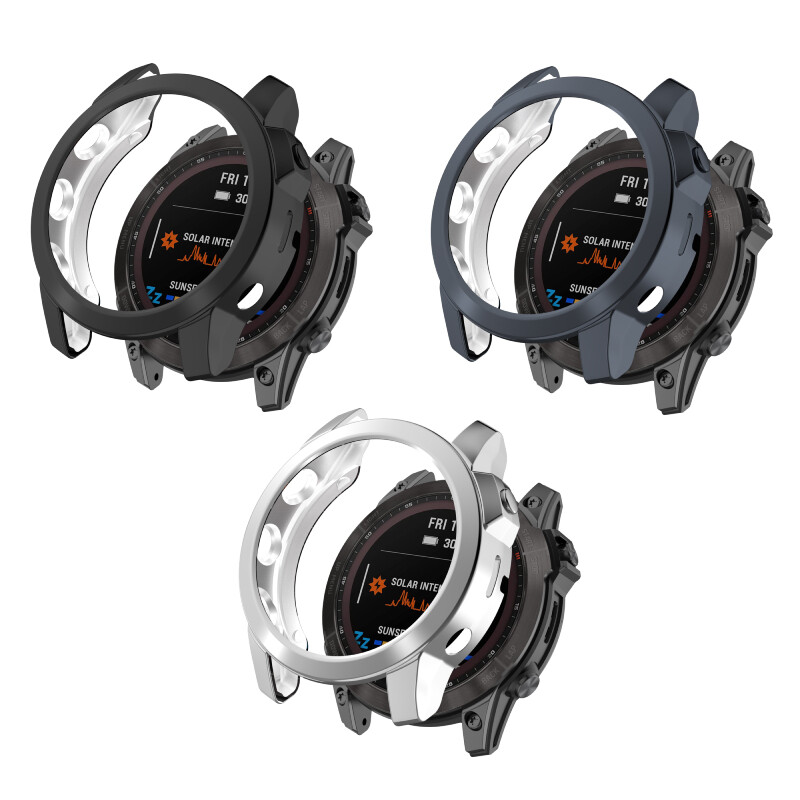 StrapsCo TPU Protective Case Frame Shield Protector for Garmin Fenix 7X