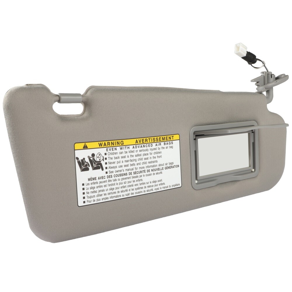 Gray Sun Visor Passenger Side W/Lighted For Hyundai Sonata 2006-2008