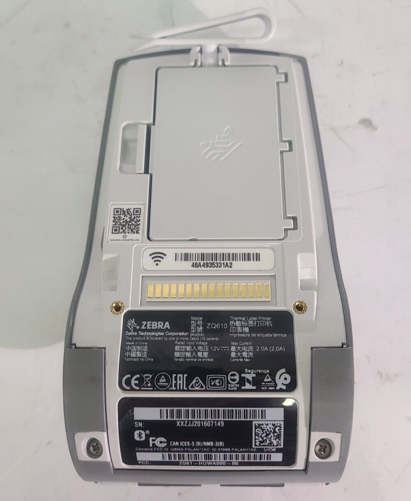 Zebra ZQ610 Thermal Label Printer W/ Battery