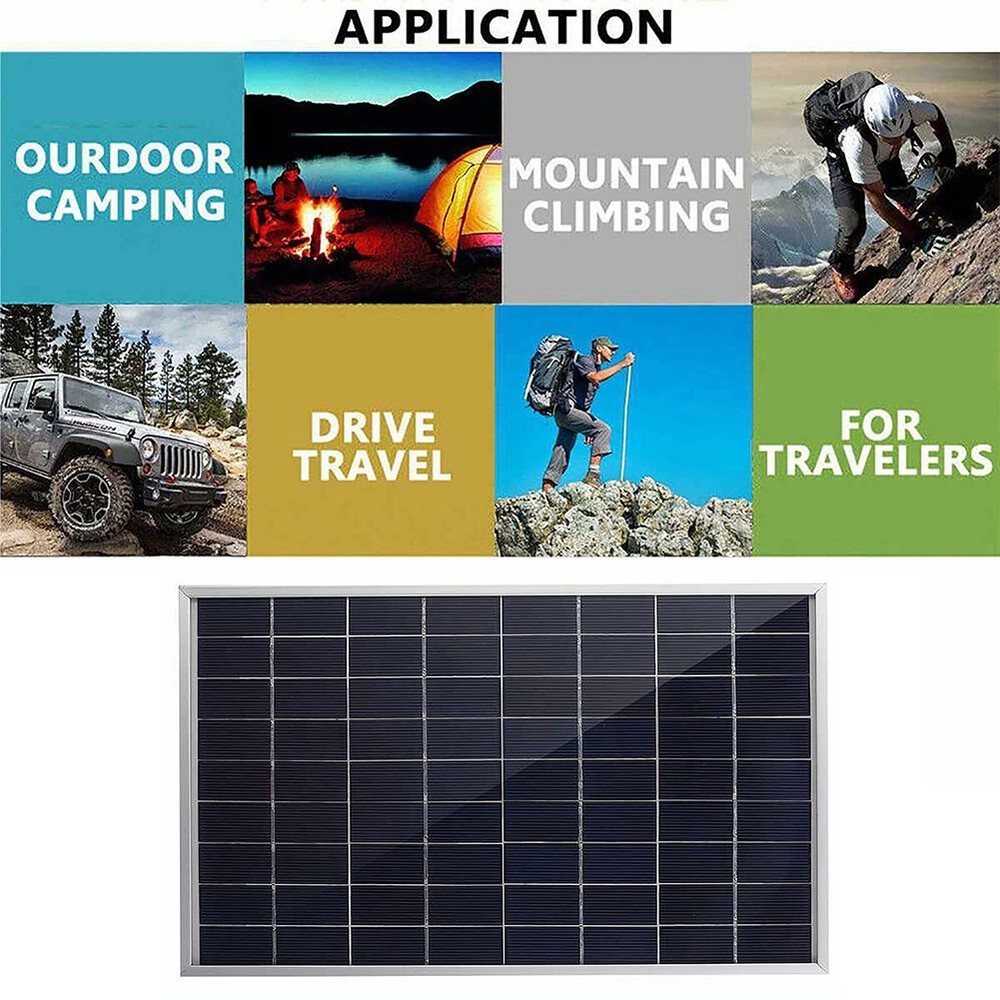 Compact 12V 30W Solar Panel Kit Polycrystalline for Off Grid Power Supply