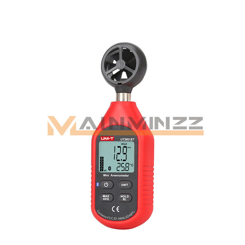 UT363BT Mini Digital Anemometer Wind Speed Meter Temperature Tester w/Wireless