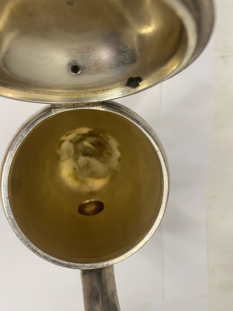 ANTIQUE BLACKSTONE SILVER CO SILVER SOLDERED TEA POTS 1934