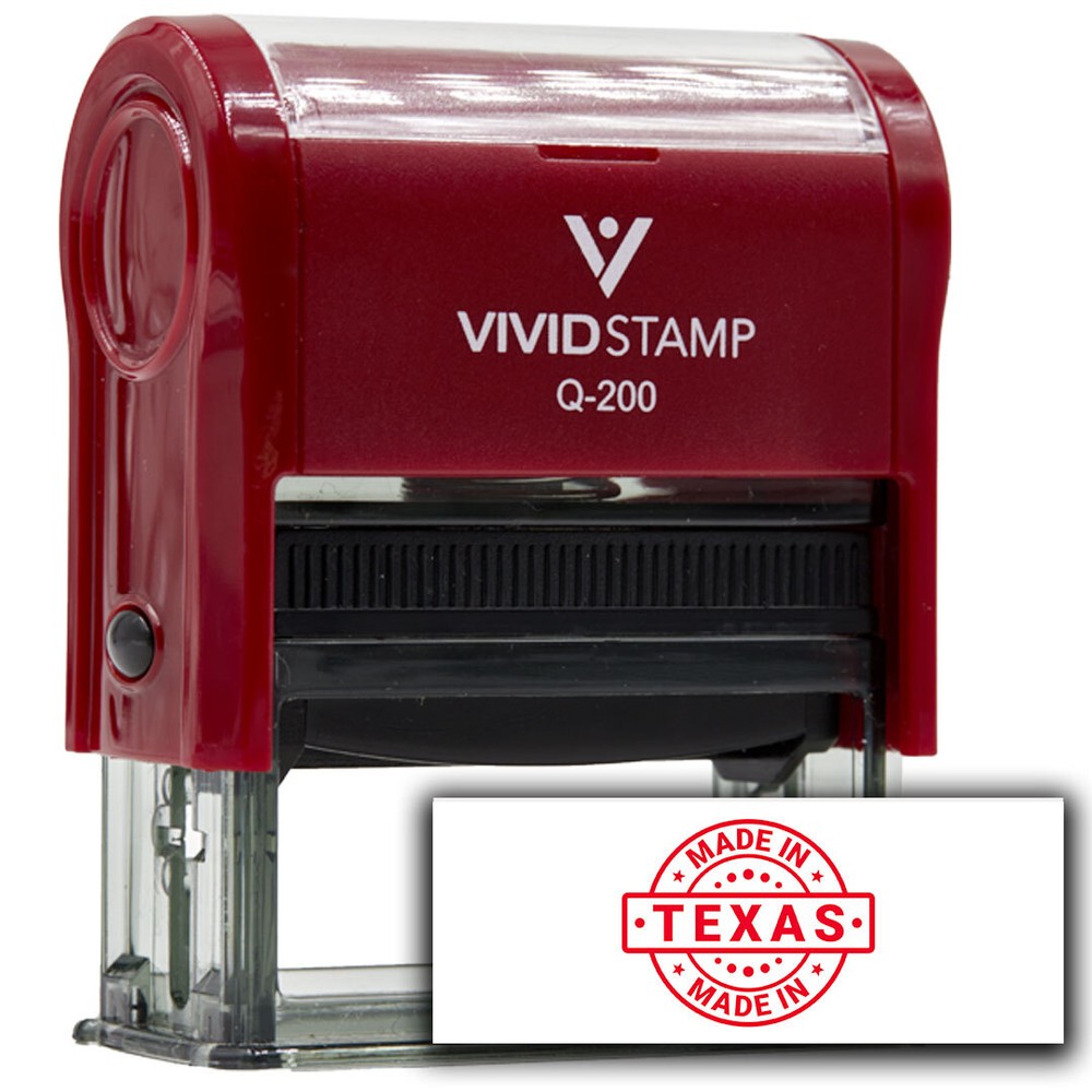 All Quality Made In Texas Self-Inking Rubber Stamp