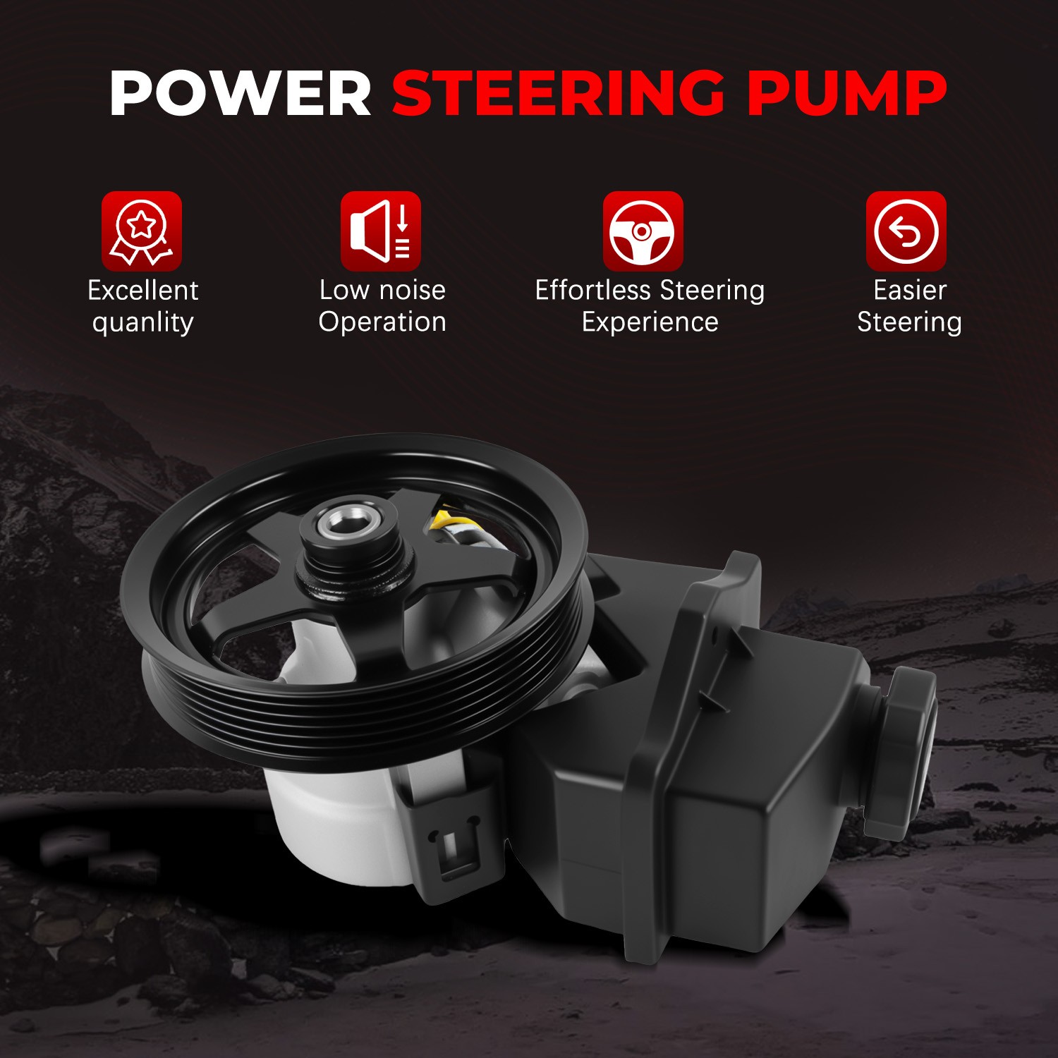 Power Steering Pump w/ Reservoir Pulley 20-69989 For Chevrolet Impala Monte 3.5L