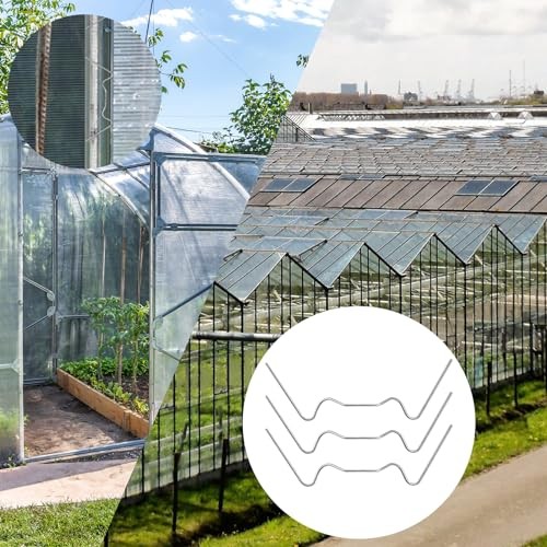 Pcs Mini Greenhouse Clips for Hanging Stainless Steel W Type Greenhouse 300