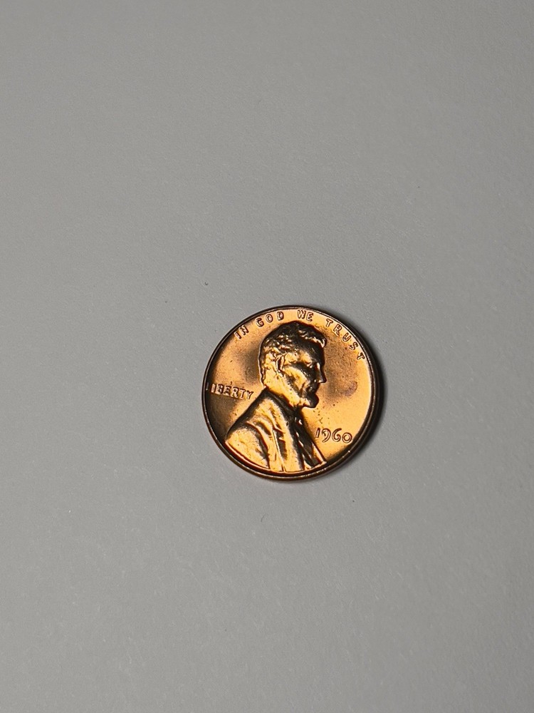 1960 1C Large Date RD Lincoln Cent