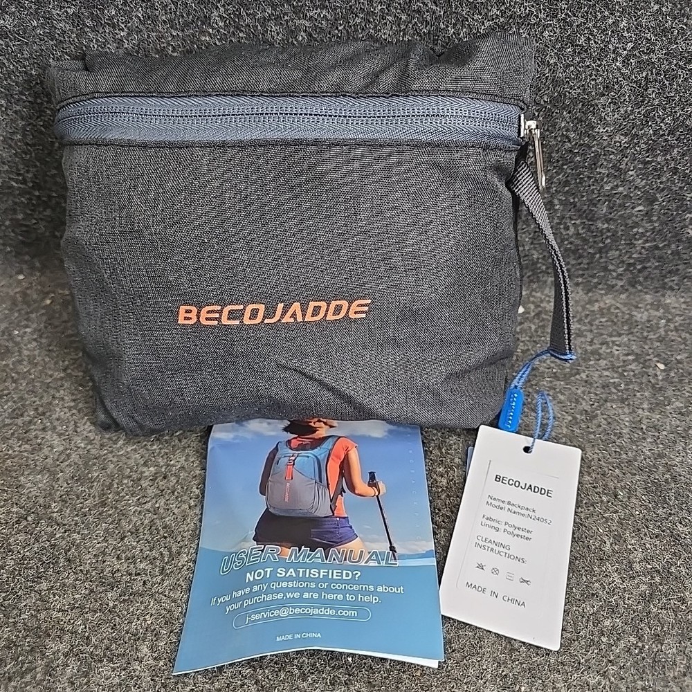 Becojadde Backpack In A Bag Grey New Open Box