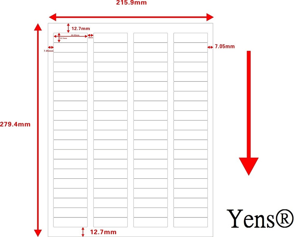 100 Sheets 8000 Labels 80up Labels