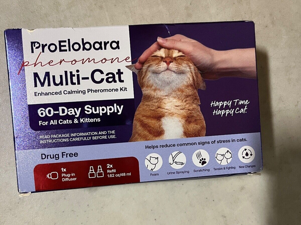 ProElbora Pheromone Multi-Cat Enhanced Calming Pheromone kit