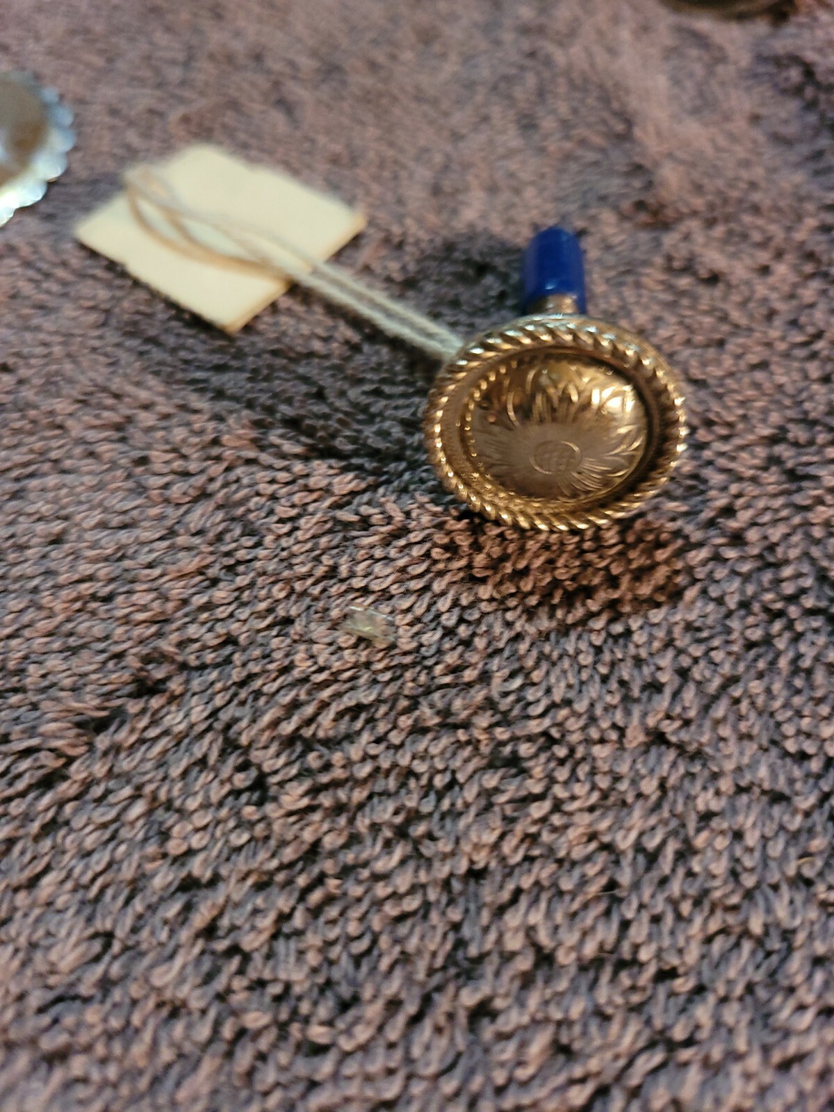 Saddle Concho Floral rope edge screw in 3/4 in