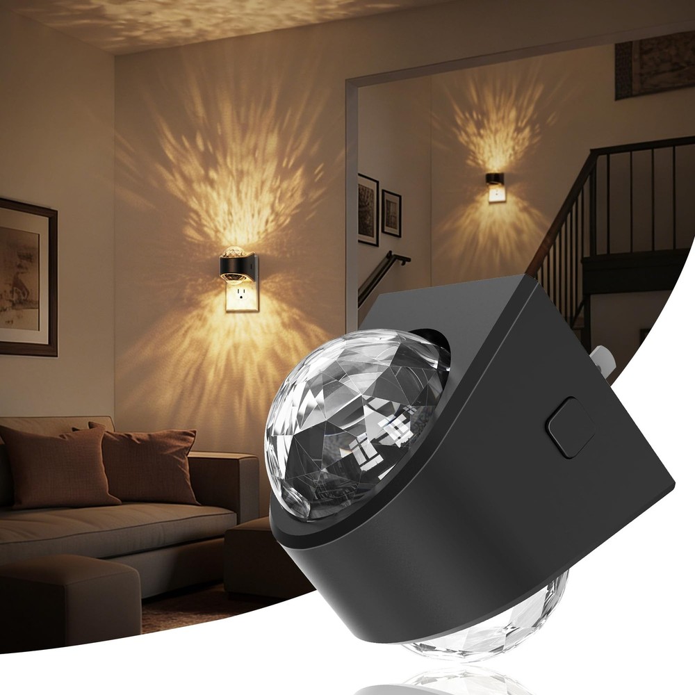 Night Lights Plug into Wall, Star Projector Night Light with 3000K Soft White...
