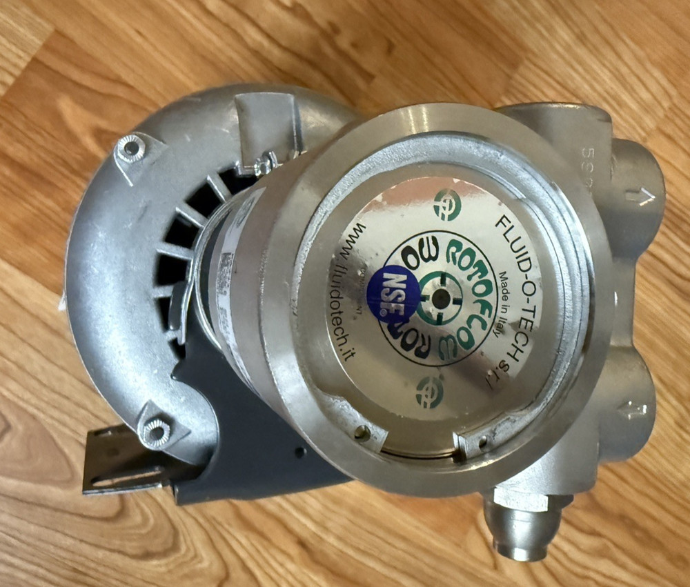 Fluid, Circulator, Carbonator Kit Motor, stainless Pump, Fluid-O-Tech, 110/220V