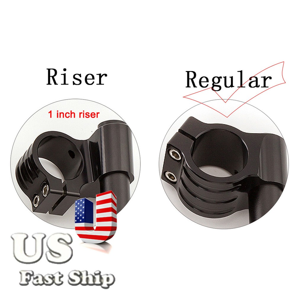 CNC 51MM For Handlebars Clip Ons Handle Bars For Full Set Normal/Regular Black