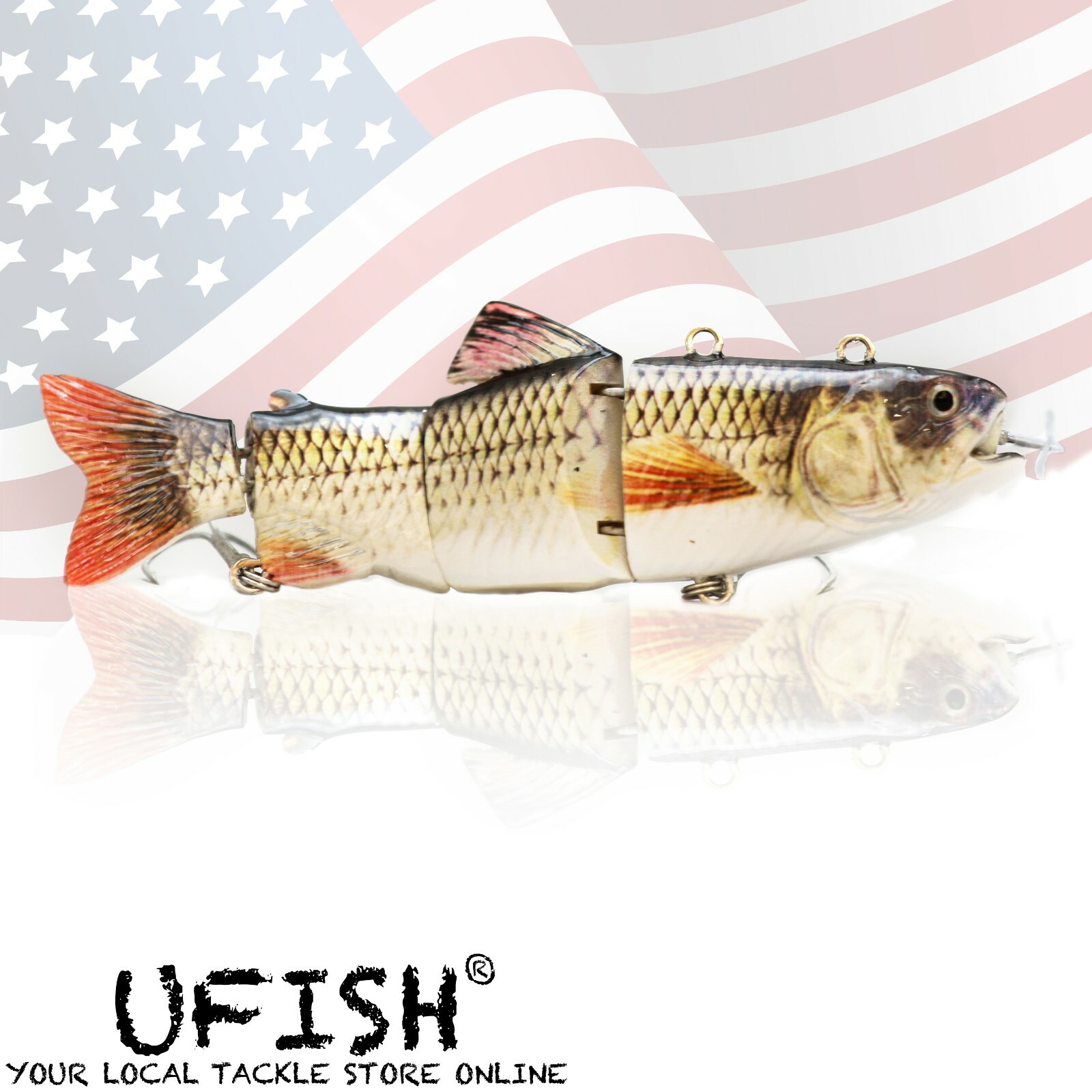 UFISH Fishing Bass Lures Muskie Baits Electric Animated Pike Fishing Lure