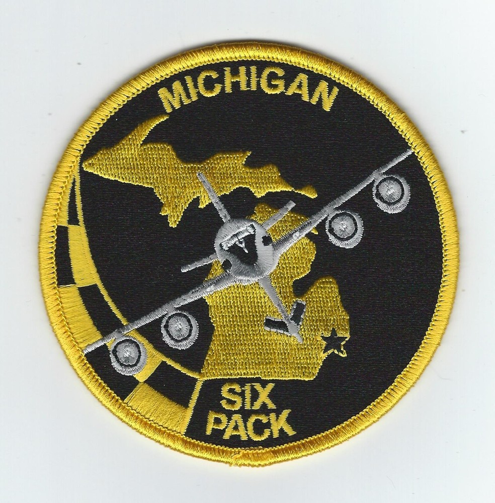 171st AIR REFUELING SQUADRON "MICHIGAN SIX-PACK" #1 patch