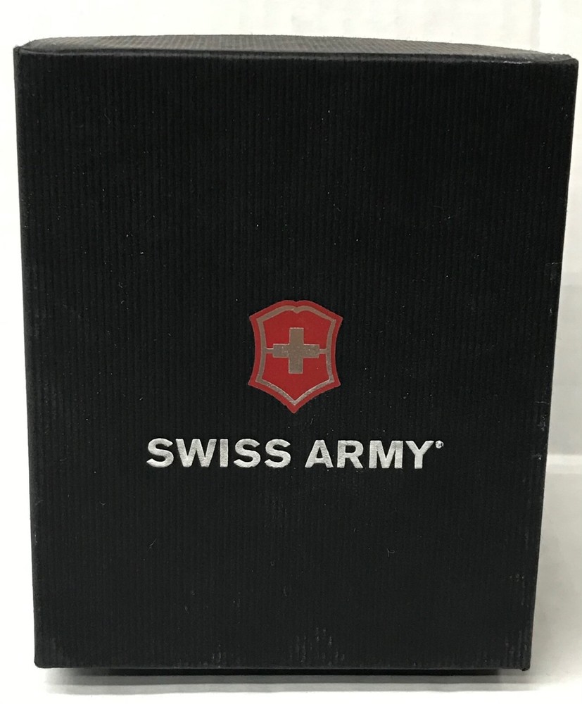 Swiss army black Watch Box Presentation Display Storage Case