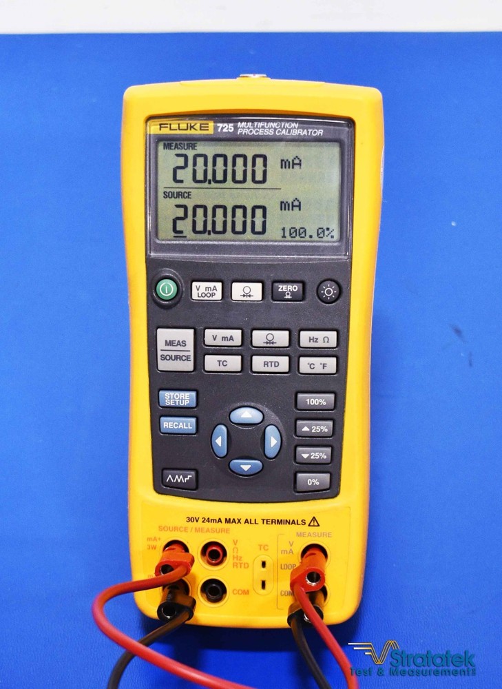 Fluke 725 Multifunction Process Calibrator - NIST Calibrated with Data