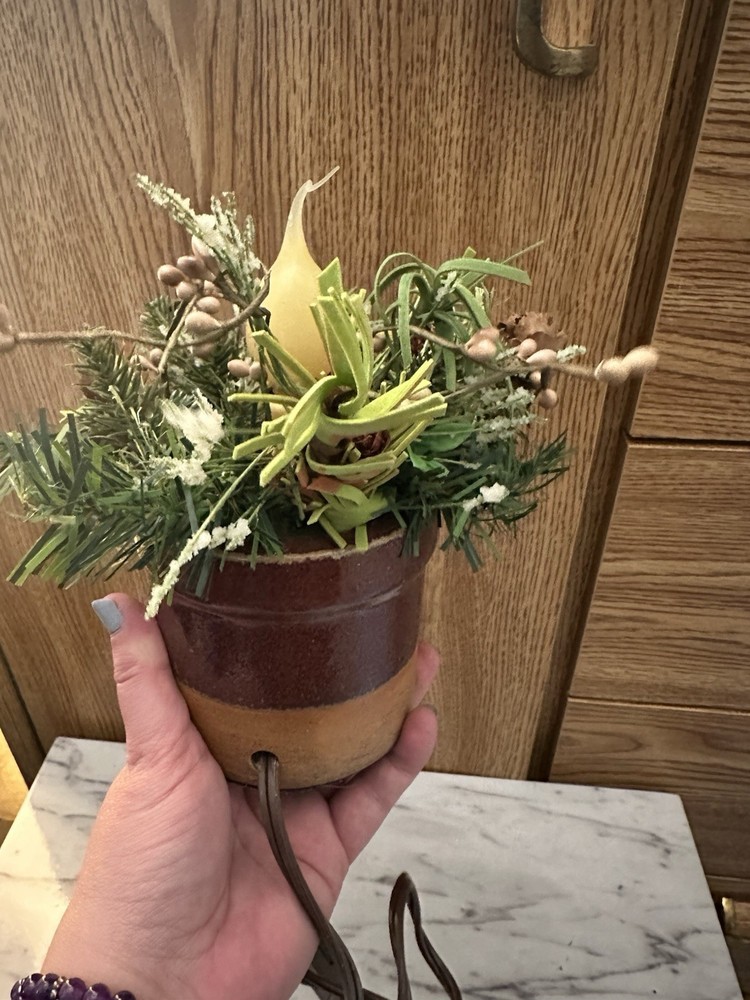 Seasonal Electric Plug In Candlestick Ceramic