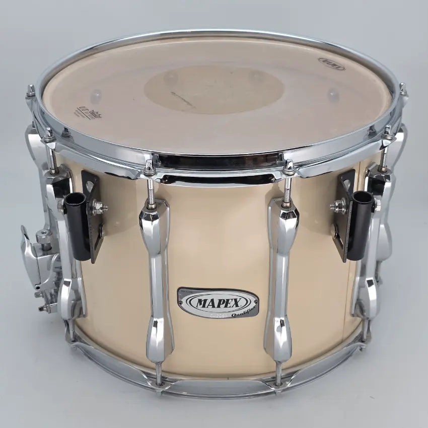 Used Mapex Qualifier Marching Snare Drum Snow White - Good