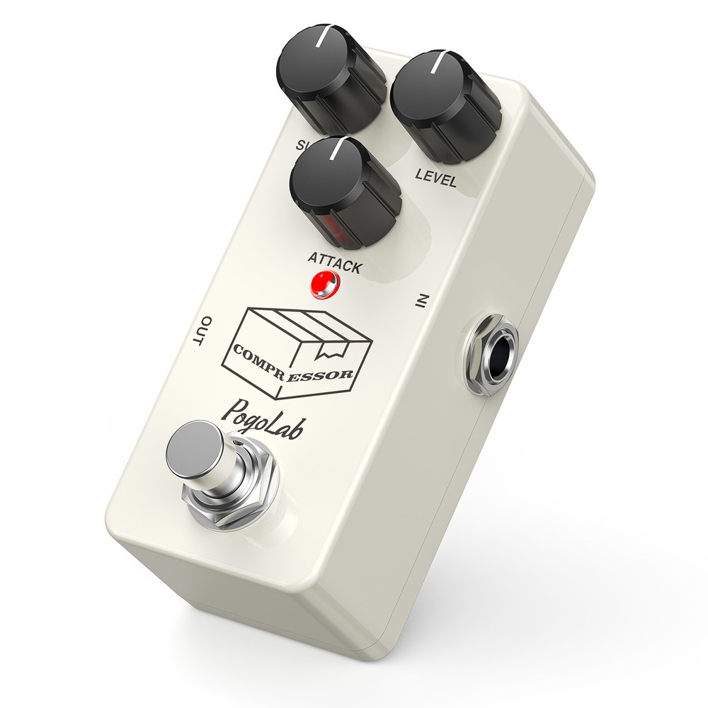 POGOLAB Analog Compressor Guitar Effect Pedal Noise Suppression, True Bypass