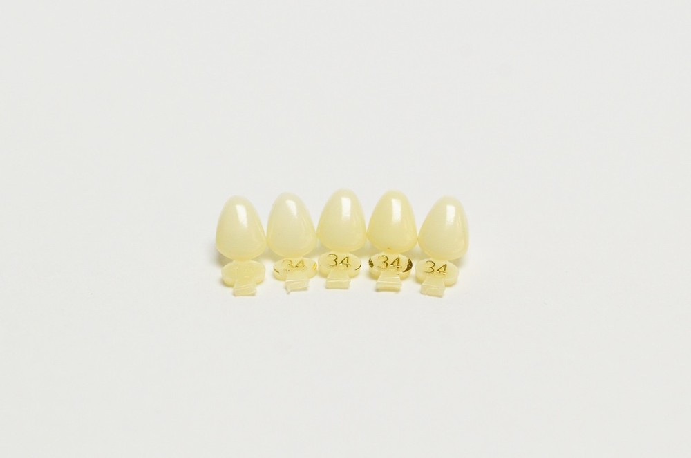 DENTAL POLYCARBONATE TEMPORARY CROWNS #34 (URC) UPPER RIGHT CUSPID 5/PACK