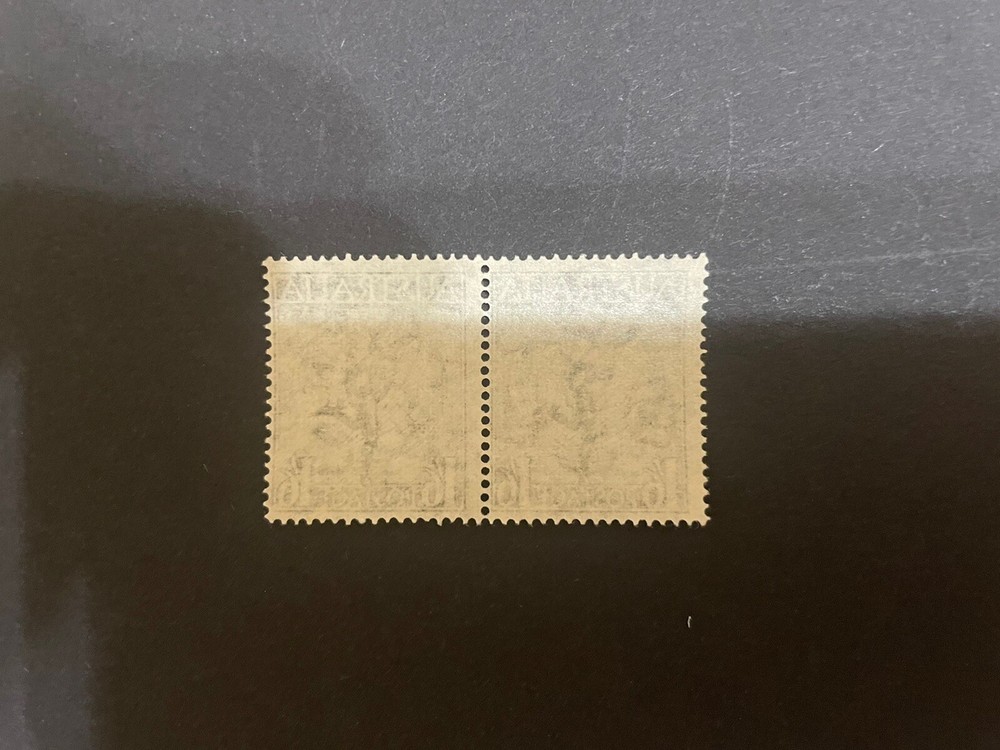 1949 Airmail Australia Mint Pair. 1’6 Hermes.