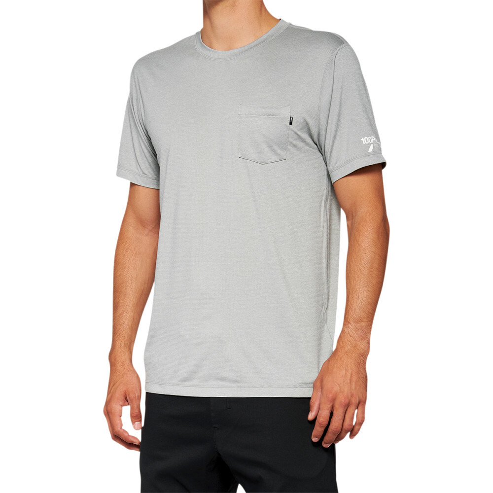 100% Mission Athletic T-Shirt - Gray | Small