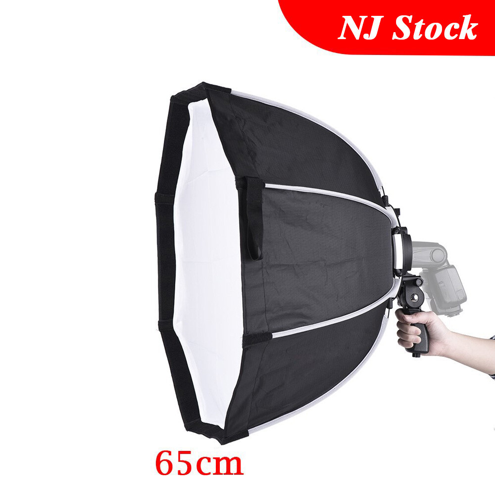 65cm Octagon Umbrella Softbox for Speedlight  Camera Flash Hand Grip AD200 TT685
