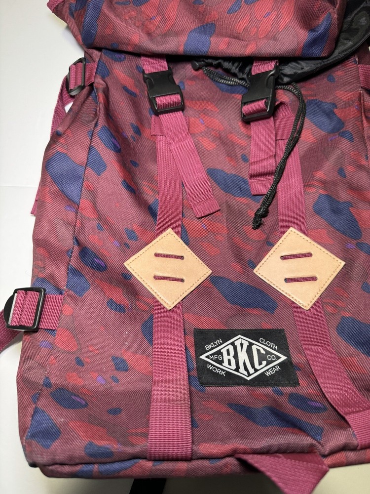 Bklyn Bkc Camo Backpack Purple Maroon Black